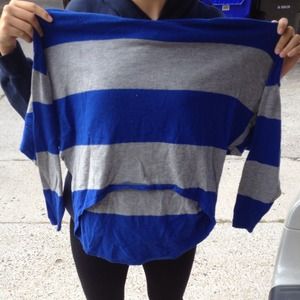 Blue and grey sweater