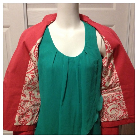 🚫🚫Bundled🚫🚫Gap Coral/Pink Blazer Size 8 - Picture 3 of 4