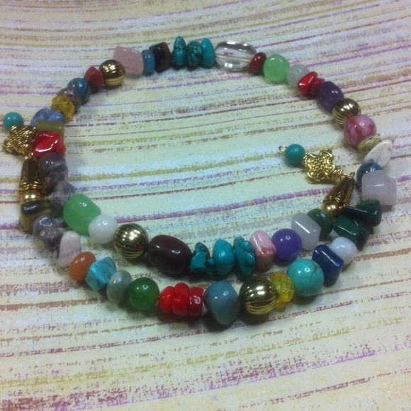 #11.    💯 Genuine Stones Southwestern style 3pc - Picture 2 of 4