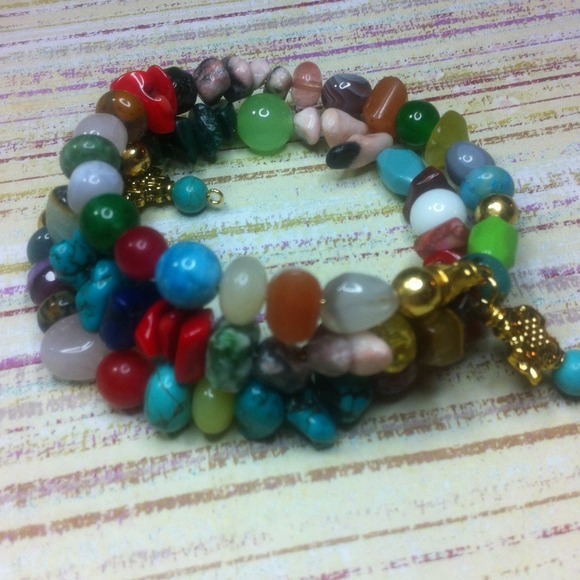 #11.    💯 Genuine Stones Southwestern style 3pc - Picture 3 of 4