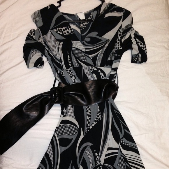 Black and white dress
