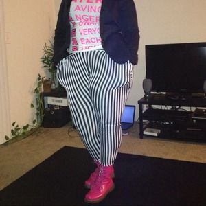 Pink rainboot - combat boot!