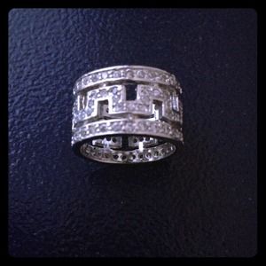 Banana Republic Crystal Statement Ring Size 6