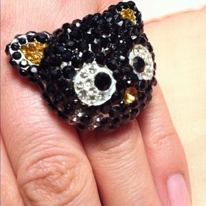 NWOT Chococat jeweled ring