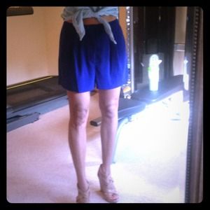 Purple blue Jennifer Lopez shorts