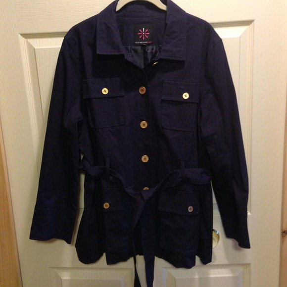 Isaac mizrahi Jackets & Blazers - SOLD NWOT NAVY BLUE FALL JACKET
