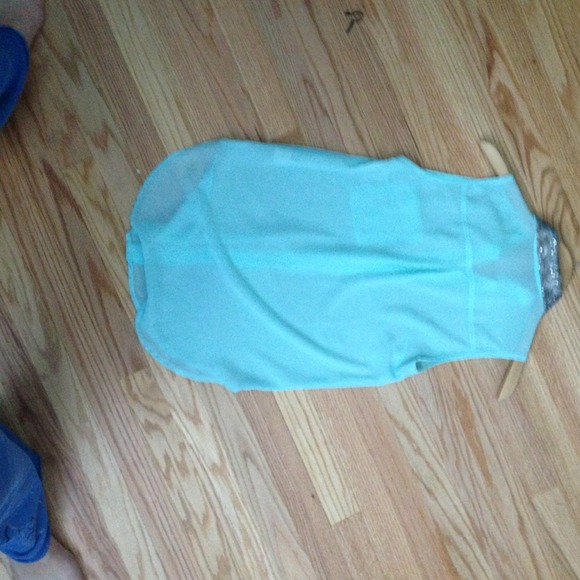 Sequined collared tank top button up - Picture 2 of 3