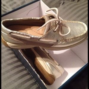 Sperry Intrepid Gold Boat Shoe