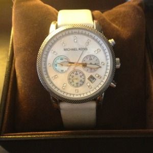 Michael Kors watch leather band watch