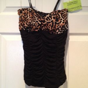Leopard print top
