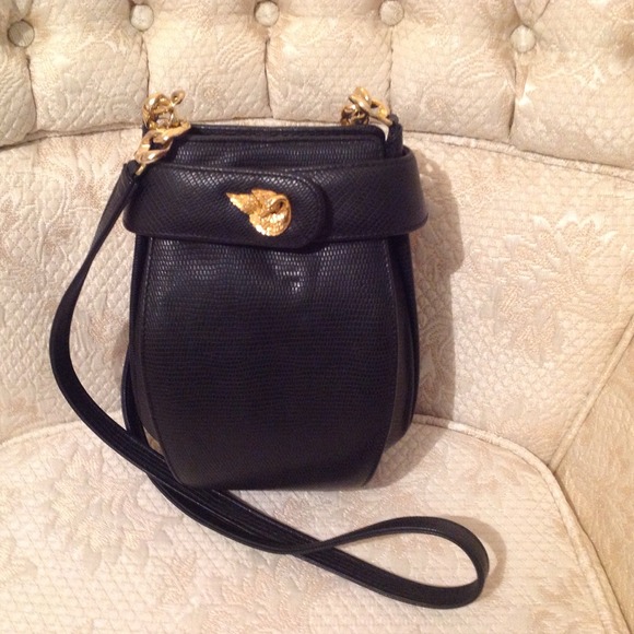 Lucien Piccard Handbags - Lucien Piccard Black Formal Shoulderbag