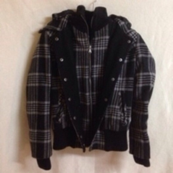 Plaid winter coat