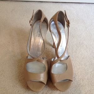 Guess platform sandals with cork heel