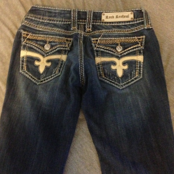 💖SOLD💖 Rock Revival Jeans XLONG 36" inseam - Picture 3 of 4