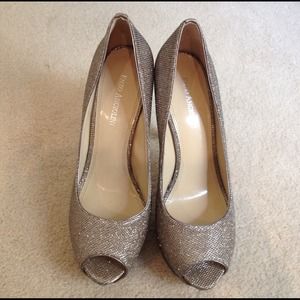 Enzo Angiolini high heel sparkle platforms