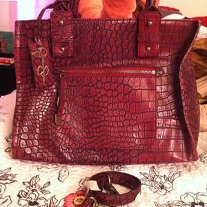Jessica Simpson dark purple small tote