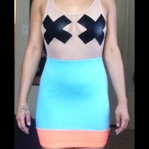 Lady gaga inspired body con dress