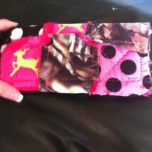 A camo printed wallet