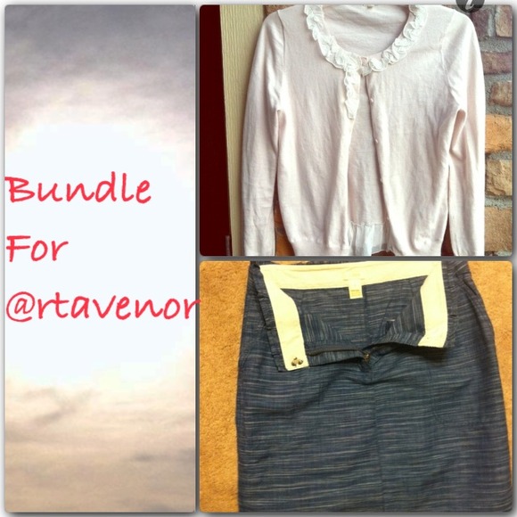 J Crew sweater & skirt