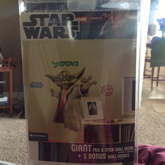 Hold For JDgirl7 Wicked Yoda....Giant Peel & Stick