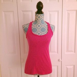 Victoria's Secret pink workout tank with ruffles