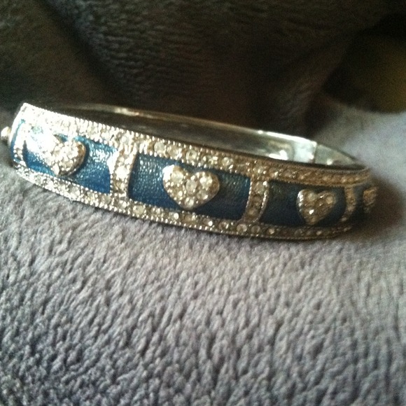 Silver bangle bracelet