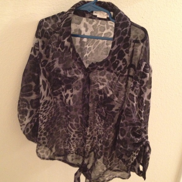 Animal printed dress top