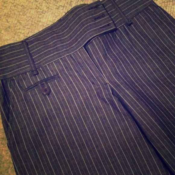 Wide-Leg BCBG Maxazria Striped Dress Pants