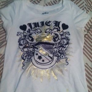 White juicy tee