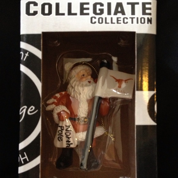 Texas Longhorn Santa ornament