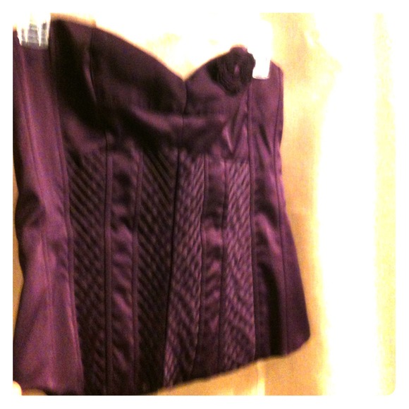 Deep plum colored corset top