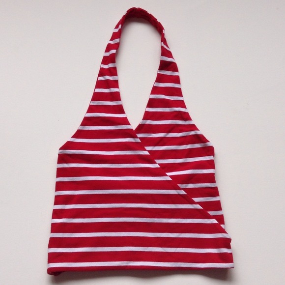 polo jeans | ralph lauren | striped crop halter