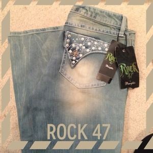 NWT Rock 47 embellished jeans