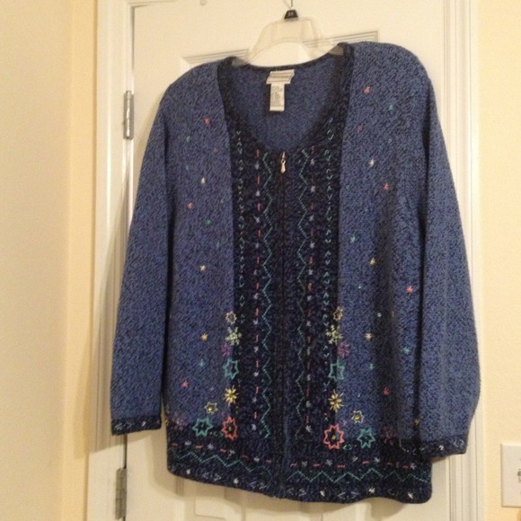Zipper sweater jacket