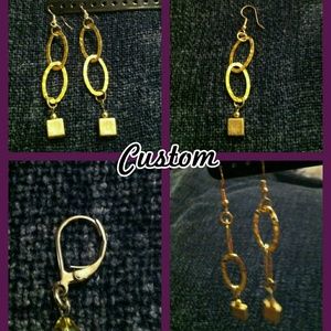 ☆ NEW Custom Gold Dangle Earrings ☆