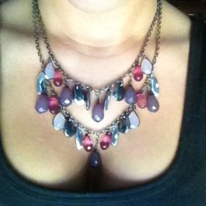 Purple and grey neckless