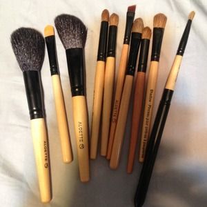 Set of 10 makeup brushes!
