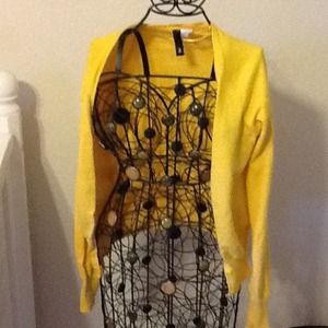 Mustard yellow cardigan