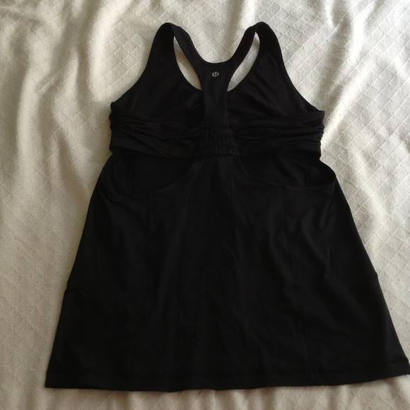 SOLD- Lululemon Black Turbo Tank - Picture 2 of 3