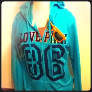Blue Victoria's Secret hoodie/ sweatshirt