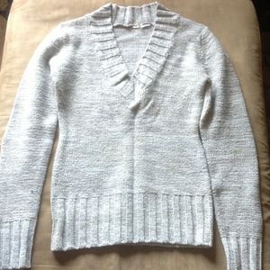 Silver Long-Sleeve Sweater