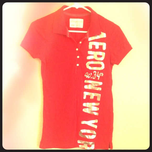 🚫🚫🚫🚫SOLD!🚫🚫🚫🚫🚫💋❤Red Aeropostale Polo!❤💋