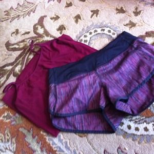 Lululemon shorts and matching tank top