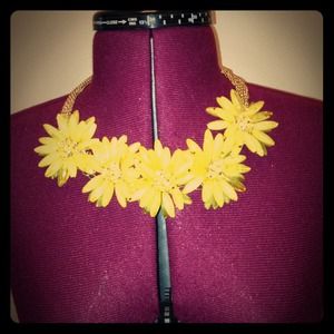 Yellow Sunflower Necklace