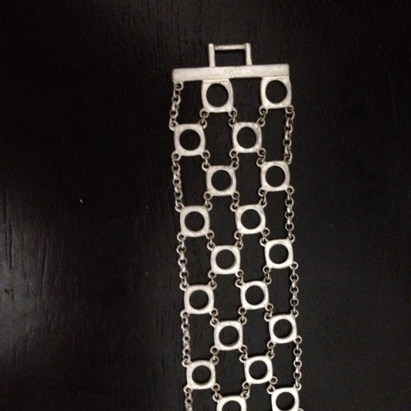 Cookie lee chain Bracelet ( brushed silver) - Picture 1 of 2