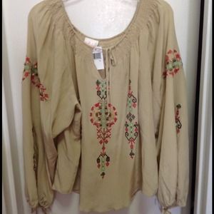 REDUCED!!!! Parker embroidered beaded Peasant