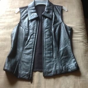 Leather Vest Jacket