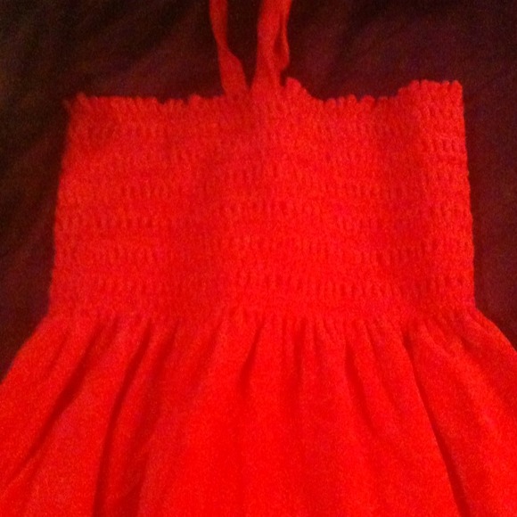 Red velour juicy couture beach dress.