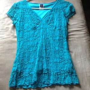 Short Sleeve Teal Shirt
