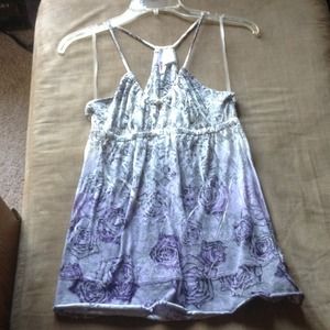 Purple and White tang top